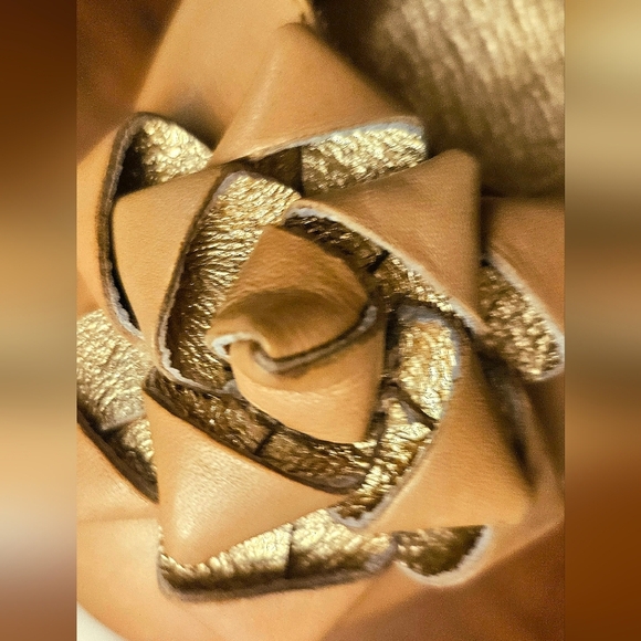 Miss Albright Specialty Anthropology Nude Natural Leather  Heels 7.5 EUC - Picture 3 of 12